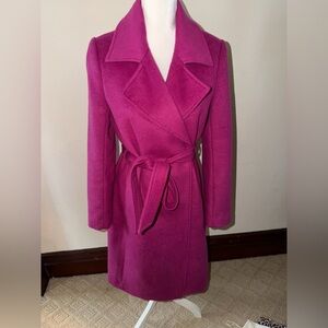 Elegant Women's fuchsia Pink Coat